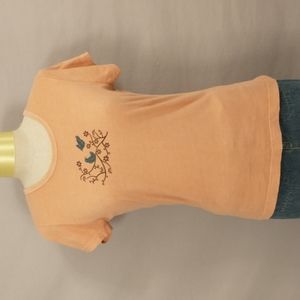Organic Tee USA Made Cotton by Earth Creations Clay Dyed Natural Soft & Feminine